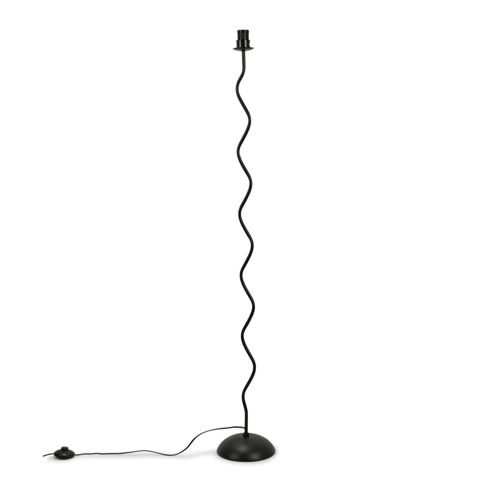 Wiggle Black Metal Floor Lamp Base