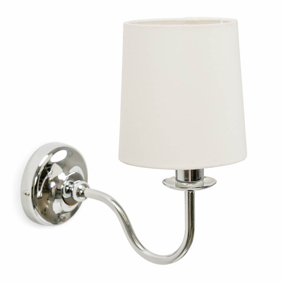 Memphis Traditional Chrome Wall Light