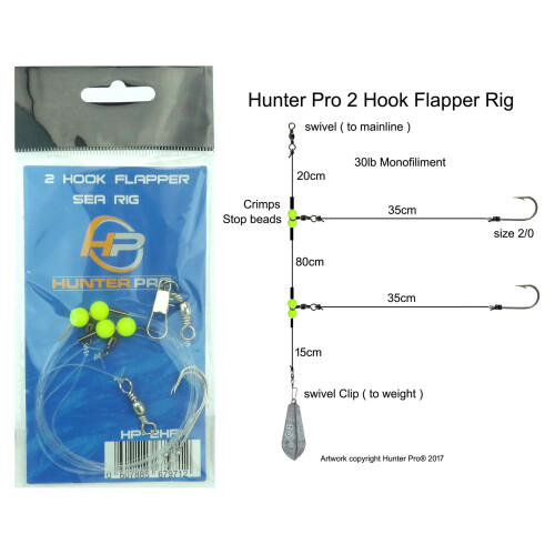 Hunter Pro X5 2 Hook Flapper Rigs 2