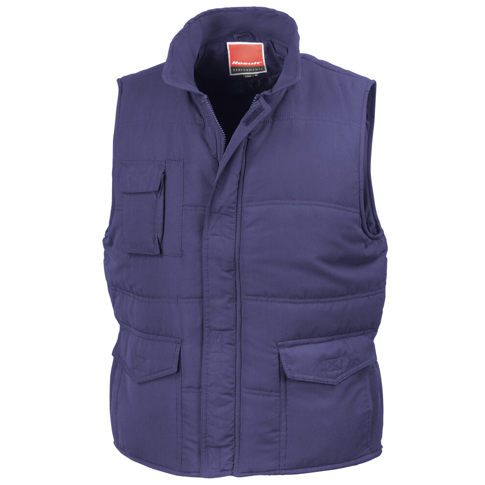 (M, Navy) Result Mens Promo Body Warmer