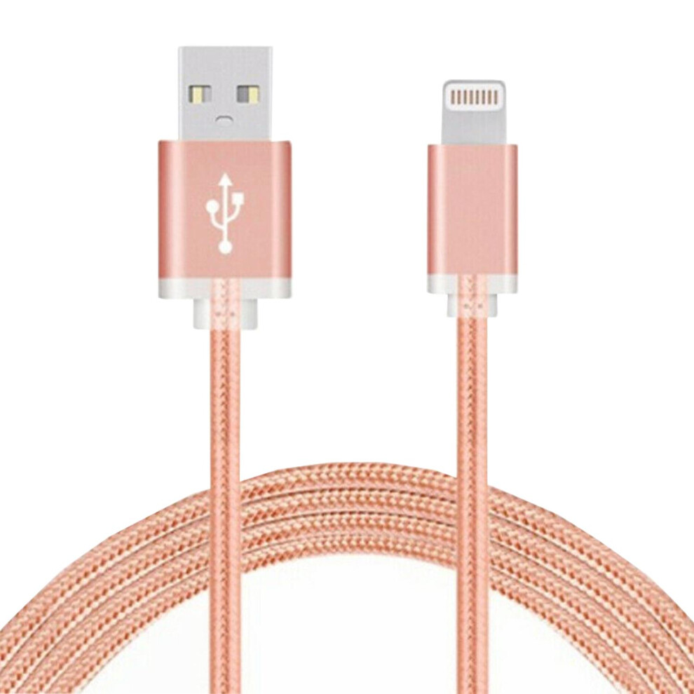 Fx Powabud Nylon Braided Usb Data Cable For Phone[Rose ] Gold 5055543260881