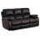 Roma Brown Leather Recliner 3+3 Seater Sofa Set 2