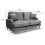 Rupert Grey Velvet 2 Seater Sofa 2
