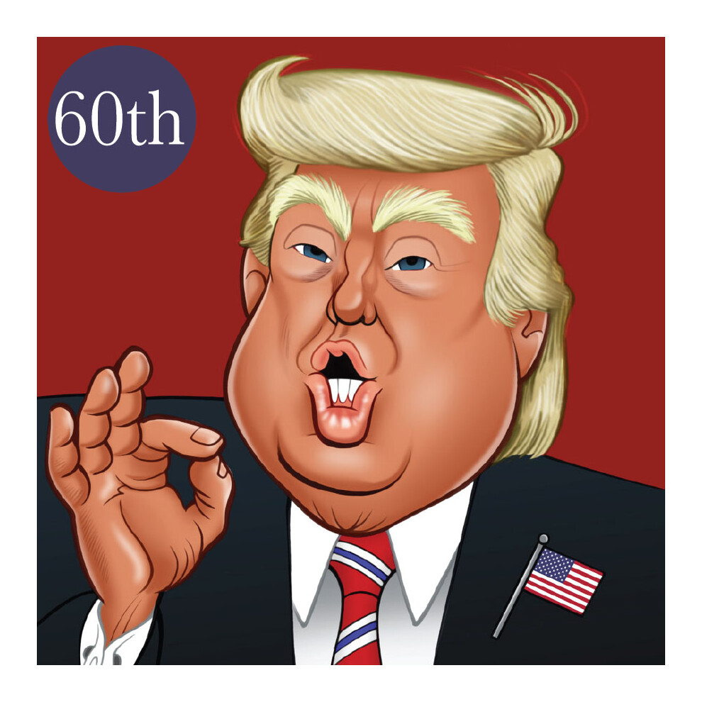 Really Wild Cards Donald Trump 60Th Birthday Greeting Sound Card Blank Inside