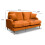 Rupert Burnt Orange Velvet 2 Seater Sofa 2