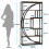 Tribesigns Tribesigns Bookshelf, Industrial 5-Tier Etagere Bookcase 2