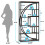 Tribesigns Tribesigns Bookshelf, Industrial 5-Tier Etagere Bookcase 4