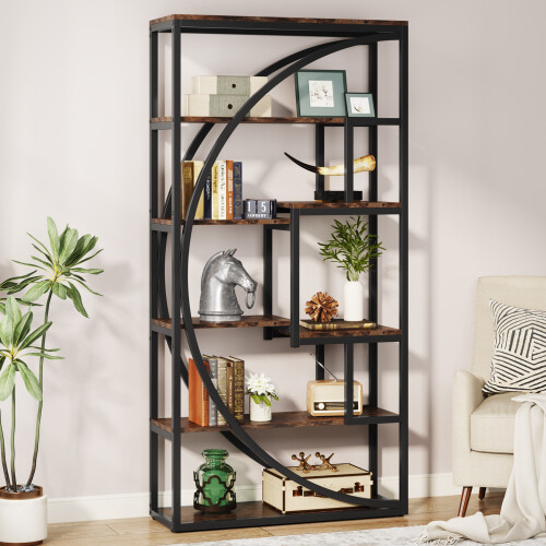 Tribesigns Tribesigns Bookshelf, Industrial 5-Tier Etagere Bookcase