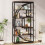 Tribesigns Tribesigns Bookshelf, Industrial 5-Tier Etagere Bookcase 5