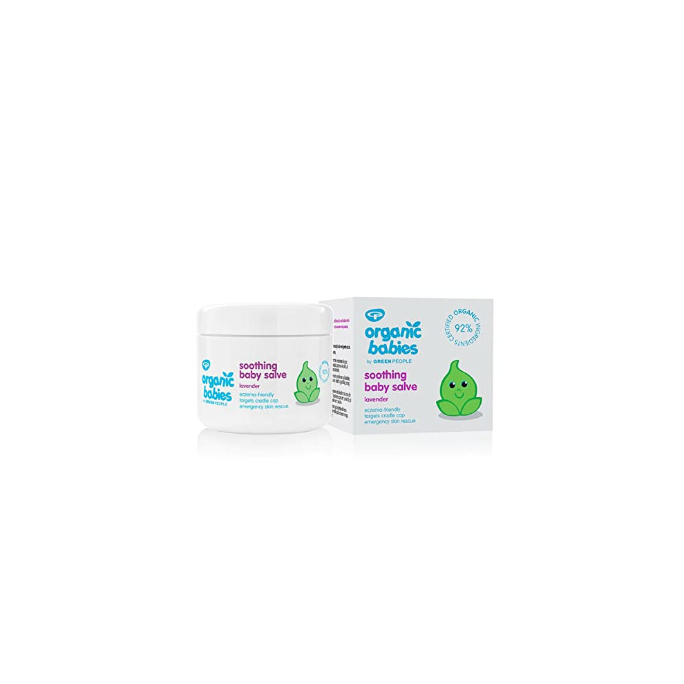 Organic Babies Soothing Baby Salve 100Ml | Natural & Organic Non-Aqueous Salve For Babies | Scented, Eczema-Friendly & Gentle On Sensitive Lavender Green People