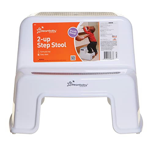 2-UP Step Stool - Toddlers Stool - Slip Resistant - Grey - Model G687 2