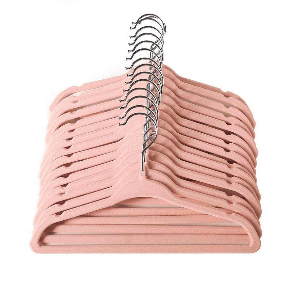 Baby Velvet Hangers, Infant and Toddler Hangers, No-Slip Children Hangers, Ultra-Slim Space Saving Kids Hangers, Sturdy & Durable Clothes Hangers 15