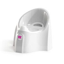 OKBABY Pasha - Penico Infantil, Assento Anatômico e Recipiente Removível - Branco