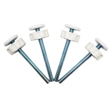 Extra Long M10 (10mm) Spindle Rods for Pressure Mounted Gates Replacement Set - 4 Pack of M10 Spindle Screw Bolts for Baby and Pet Safety Gates -