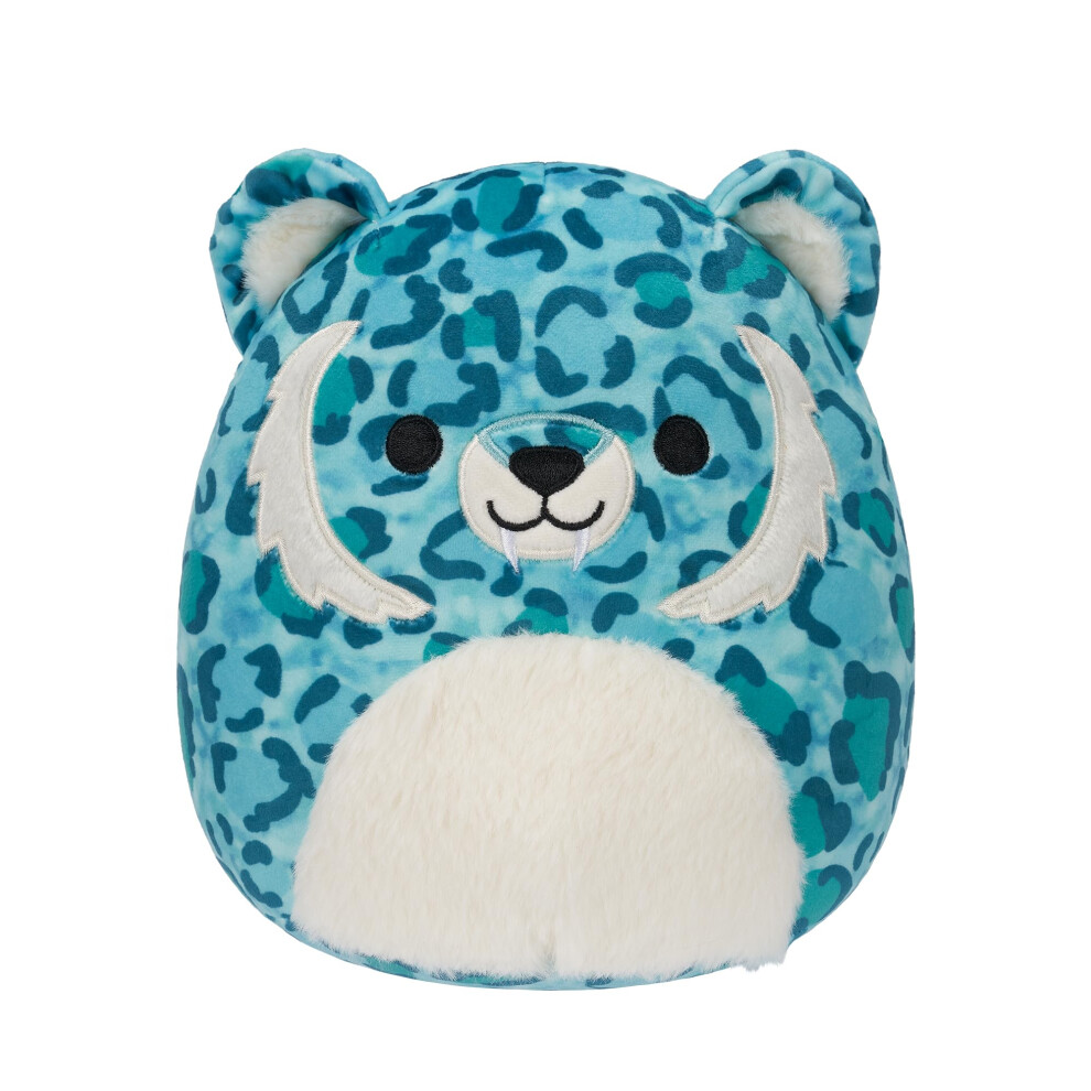 Squishmallows Sqcr05381 7.5-Inch-Griffin The Aqua Saber-Tooth Tiger, Multicolour