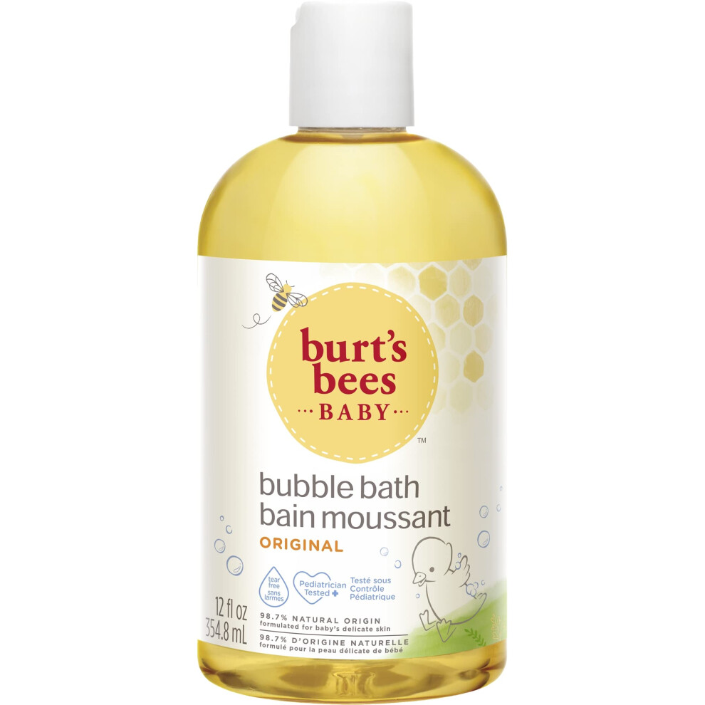 Burt's Bees Baby Bubble Bath & Body Wash, Gentle Baby Wash For Daily Care, Tear-Free & Paediatrician-Tested, 354.8ml