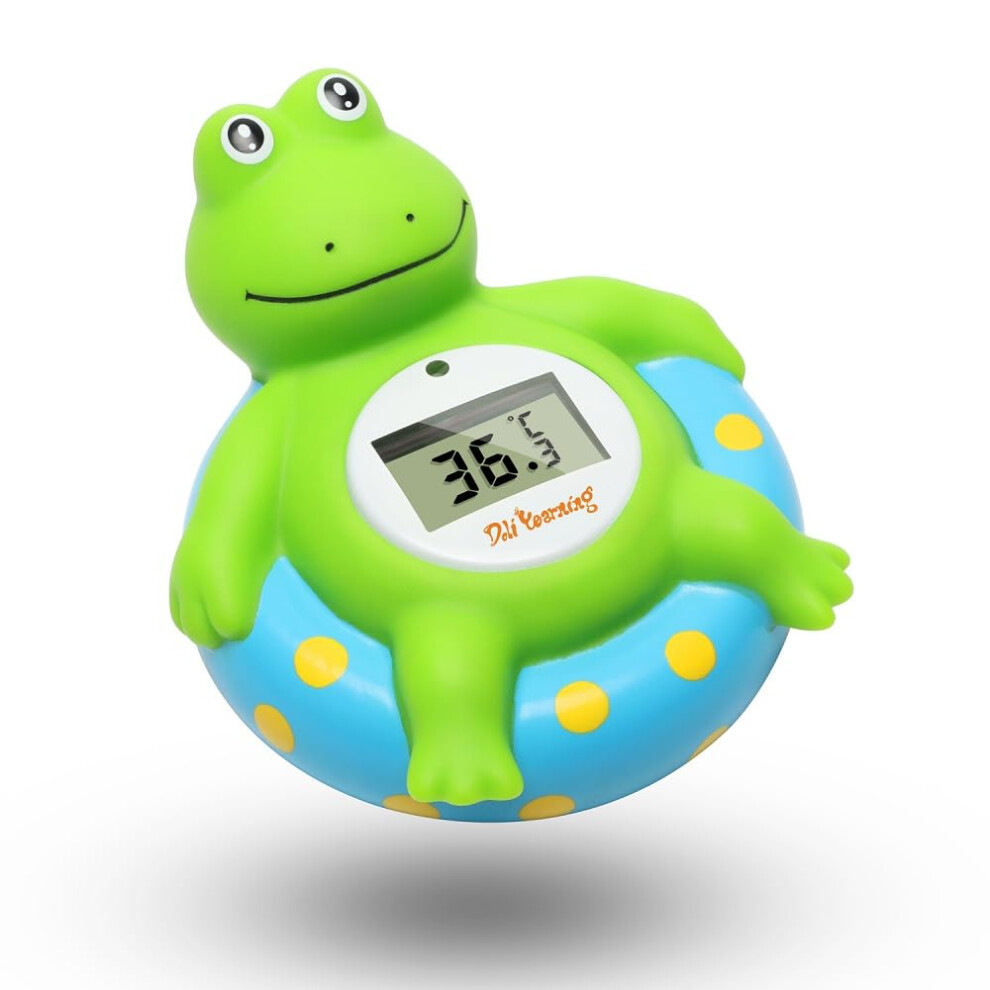 Frog Baby Bath Thermometer, Toddlers Floating Bath Toy, Bathtub Thermometer, At Fahrenheit And Celsius Degree - Blue Doli Yearning