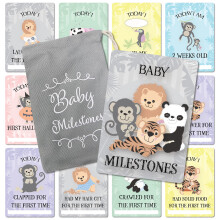 Baby Milestone Cards – 57 Keepsake Moments | First Year Memories | Personalise | Unisex | Mum to be Gift | Baby ...