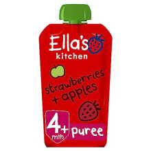 Ella's Kitchen, Stage 1 from 4 Months Organic Apple and Strawberry, 120 g , (Pack of 7)