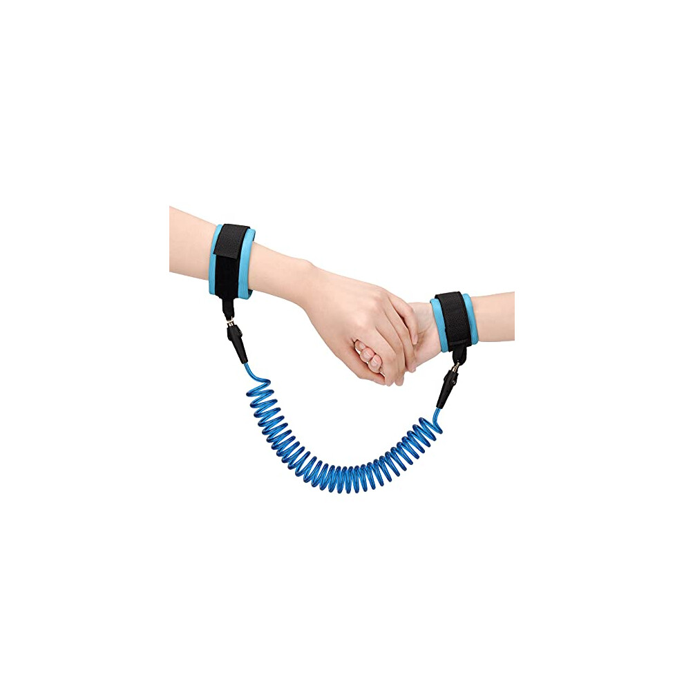 2.5M Anti Lost Wrist Link Belt, 360Rotate Security Elastic Wire Rope For Baby And Toddler Reins, Safety Leash Wristband/Hand Harness For Walking And Toyess