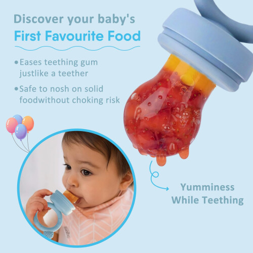 Hakka Teether Bear Baby Fruit Food Feeder Mini Freezer Nibble