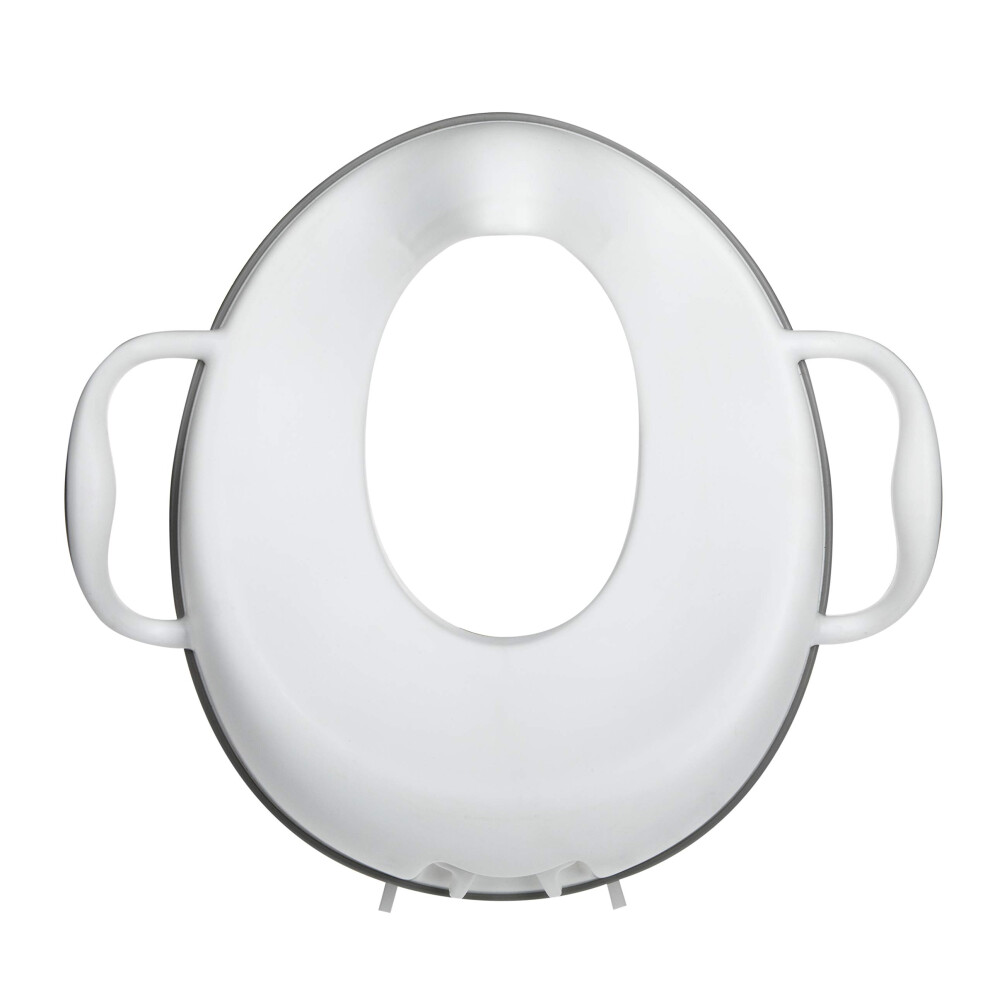 Toilet Seat Trainer â Non-Slip | Easy-Grip Handles | Splash Guard| Suitable for 12+ Months (White)