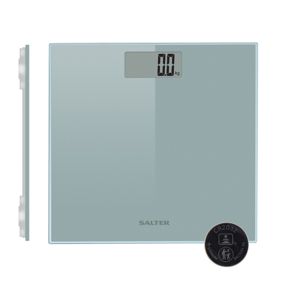 9028 SV3R09 Digital Bathroom Scales - Large Tap Start Platform For Body Weight, Backlit LCD Display, Max 180kg, Ultra Slim Razor Design,15 Year