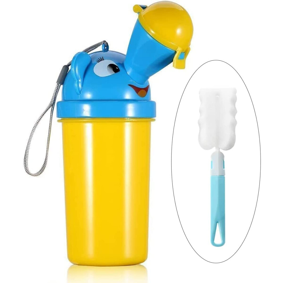 [500Ml] Portable Baby Child Kids Travel Potty With Clean Brush,Hygienic Leak Proof Urinal Emergency Toilet For Camping,Car Travel,Outside,Park And Kid Byetoo