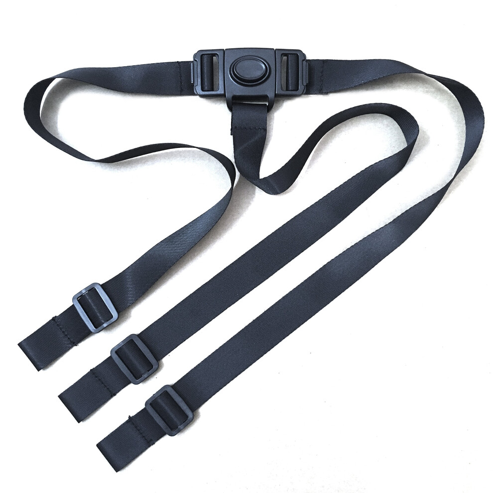 Baby Safety Belt, 3 Point Safety Harness For Child Kid Safe Strap For Ikea Antilop High Chair (Black) Black Zarpma