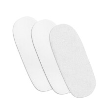 3 Pcs Moses Basket Fitted Sheets - 100% Pure Cotton 2 Fitted Sheets + 1 Waterproof Mattress Protector with 145 GSM Terry Fabric (73-76 x 28-30 cm,