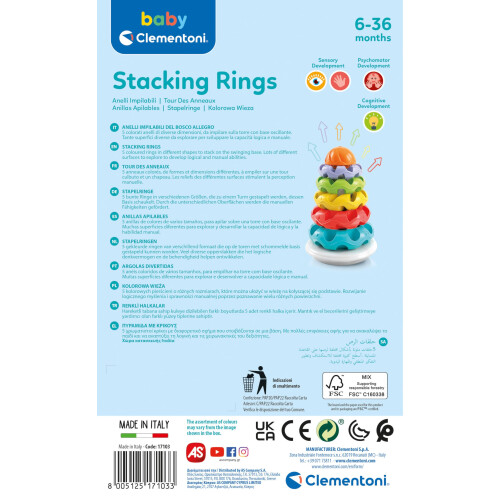 Clementoni 17103 "Stacking Rings" Toy 2