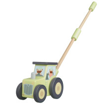Tractor Toy Push Along Toy - Push and Pull Along Toys for 1 Year Olds, Toddler - Wooden Toys, Perfect 1st Birthday Gifts for Boy, Girl - Early