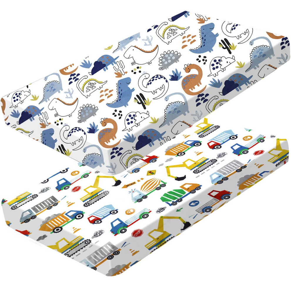 Baby Amabc 2 X Cot Fitted Sheets 120 X 60Cm | Bedding For Cot Bed | Soft & Breathable Sheets For Standard Crib And Toddler Mattresses Fully Elasticated Skirt