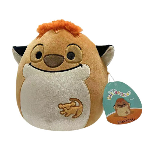 Squishmallows SQDI00551 8-Inch Timon Disney Plush, Multicolour 1