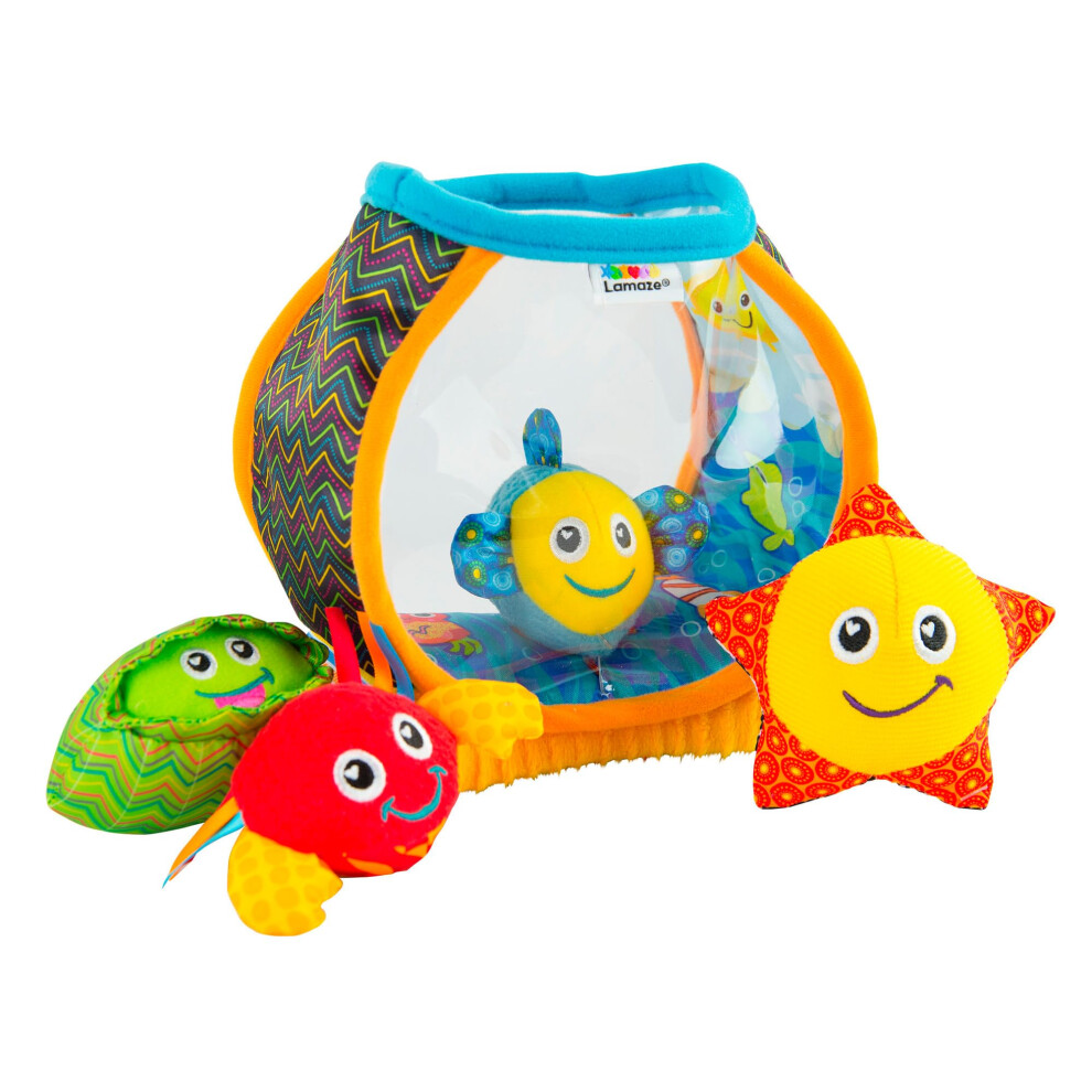 My First Fishbowl Sensory Play for Babies, Educational and Interactive Soft Cuddly Toy, Gift for New Parents, Suitable for Babies Boys and Girls from