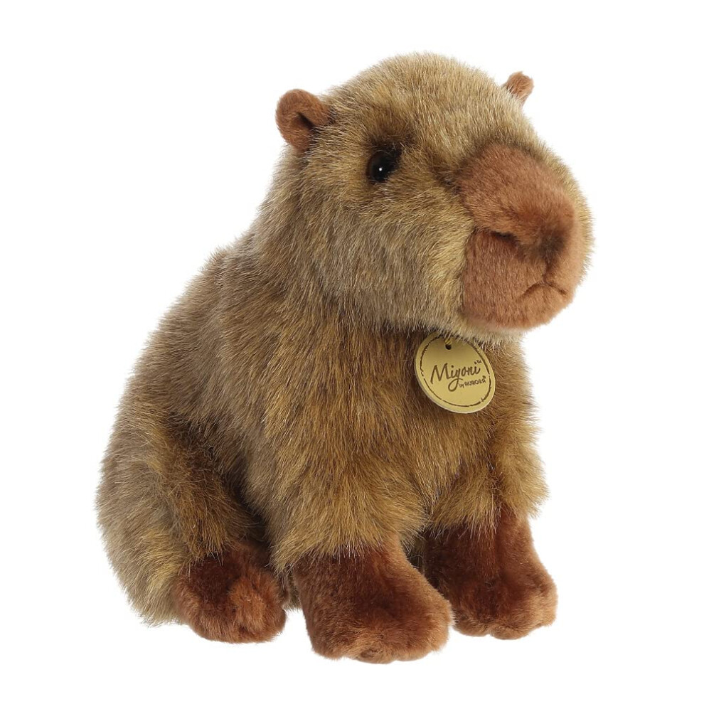 26385, 26375, MiYoni Capybara, 9In, Eco-friendly soft toy, Brown