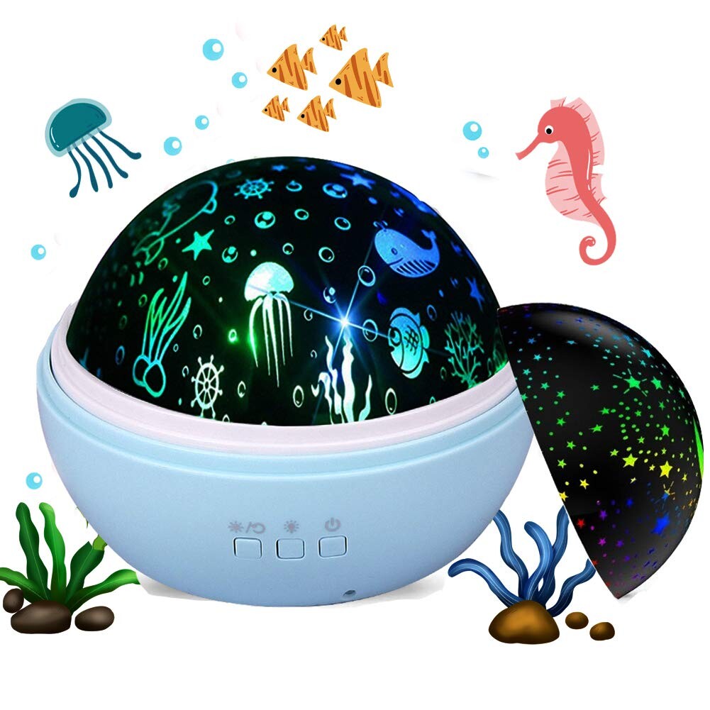 Baby Light Projector, Star Moon and Ocean Wave Sensory Projector ...