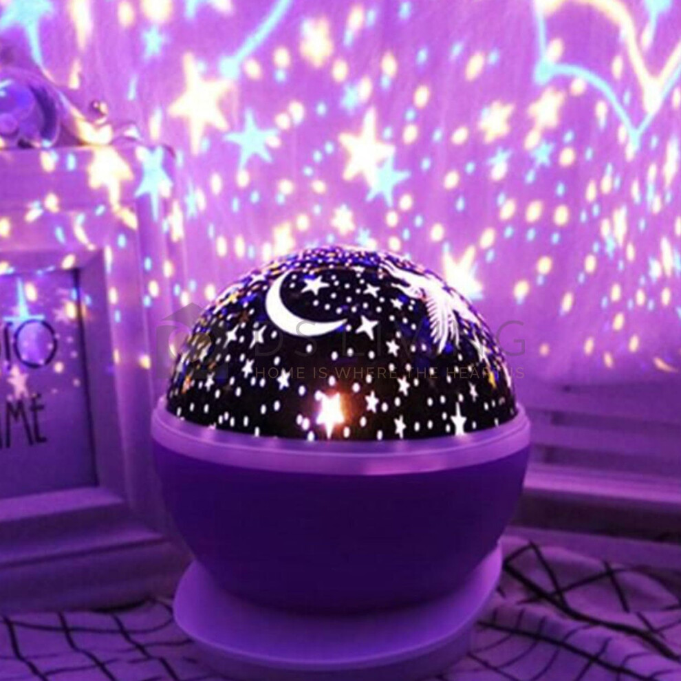 Star Projector Night Light for Children Kids Baby or Toddler Bedroom Light or Play Room Light (Blue)