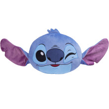 Cuscini 3D Plush Disney Stitch per Letto e Viaggio, Cuscino Cuddle Morbido, Accessori Camera, Regali per Bambini (Blu/Pur)