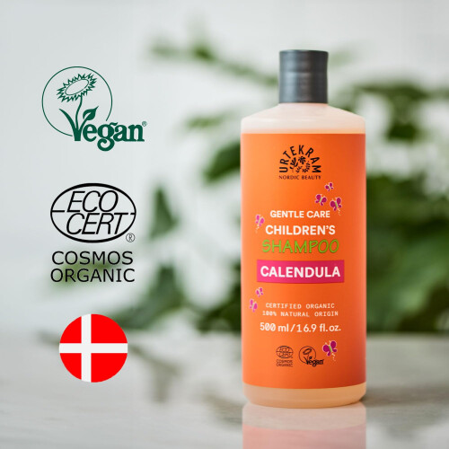 URTEKRAM Hellävarainen shampoo lapsille, JOLLA MARIGOLD 500 ml 1