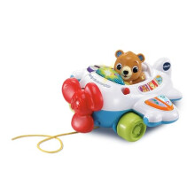Baby 123 Fly with Me Aeroplane, Interactive Pull Along Toy with Spinning Propeller, Numbers, Letter Sounds, Songs & Phrases, Gift for Babies 12, 18,