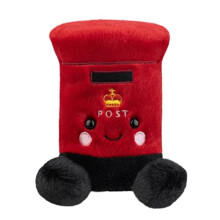 Aurora, 61570, Palm Pals Bobby Postbox, 5I, Soft Toy, Red and Black - Plush Soft Toy