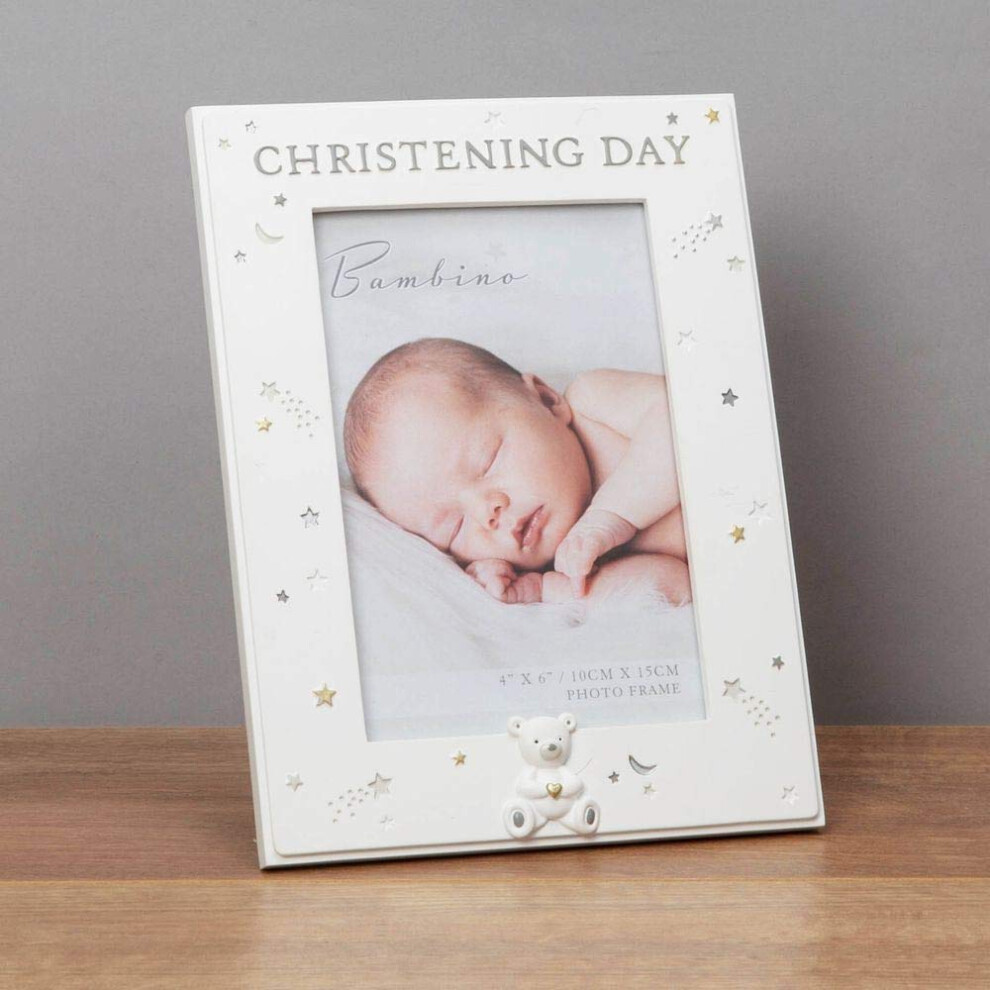 Widdop 4' x 6' - Bambino Resin Christening Day Photo Frame - Image 4