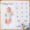 Ginger Ray White Fabric Baby Milestone Blanket Mat Keepsake 1 Pack 2