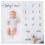 Ginger Ray White Fabric Baby Milestone Blanket Mat Keepsake 1 Pack 3
