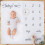 Ginger Ray White Fabric Baby Milestone Blanket Mat Keepsake 1 Pack 1