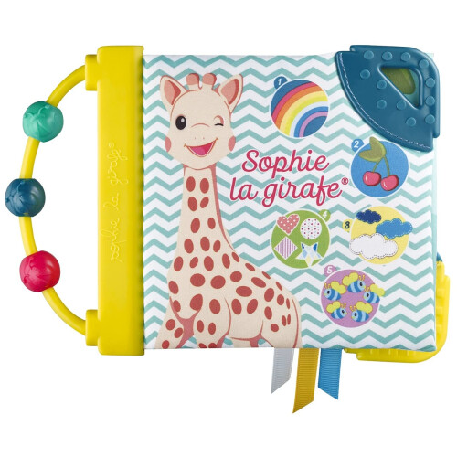 Sophie la Girafe Early Learning Book Natural Teether, Multi Colour