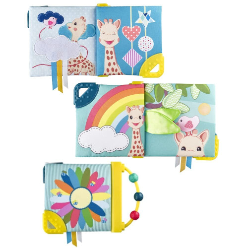 Sophie la Girafe Early Learning Book Natural Teether, Multi Colour 2