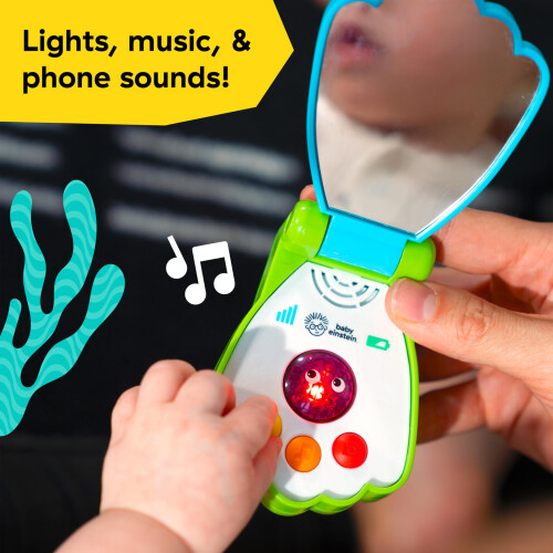 baby einstein Beb Einstein Ocean Explorers Shell Phone Brinquedo musical Telefone a partir de 6 meses 2