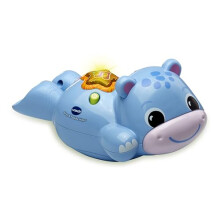 Sing and Paddle Hippo, Swimming Hippo Bath Toy, Interactive Light-up Button with Phrases and Songs, Gift for Babies 3, 6, 12, 18 Months Plus, English